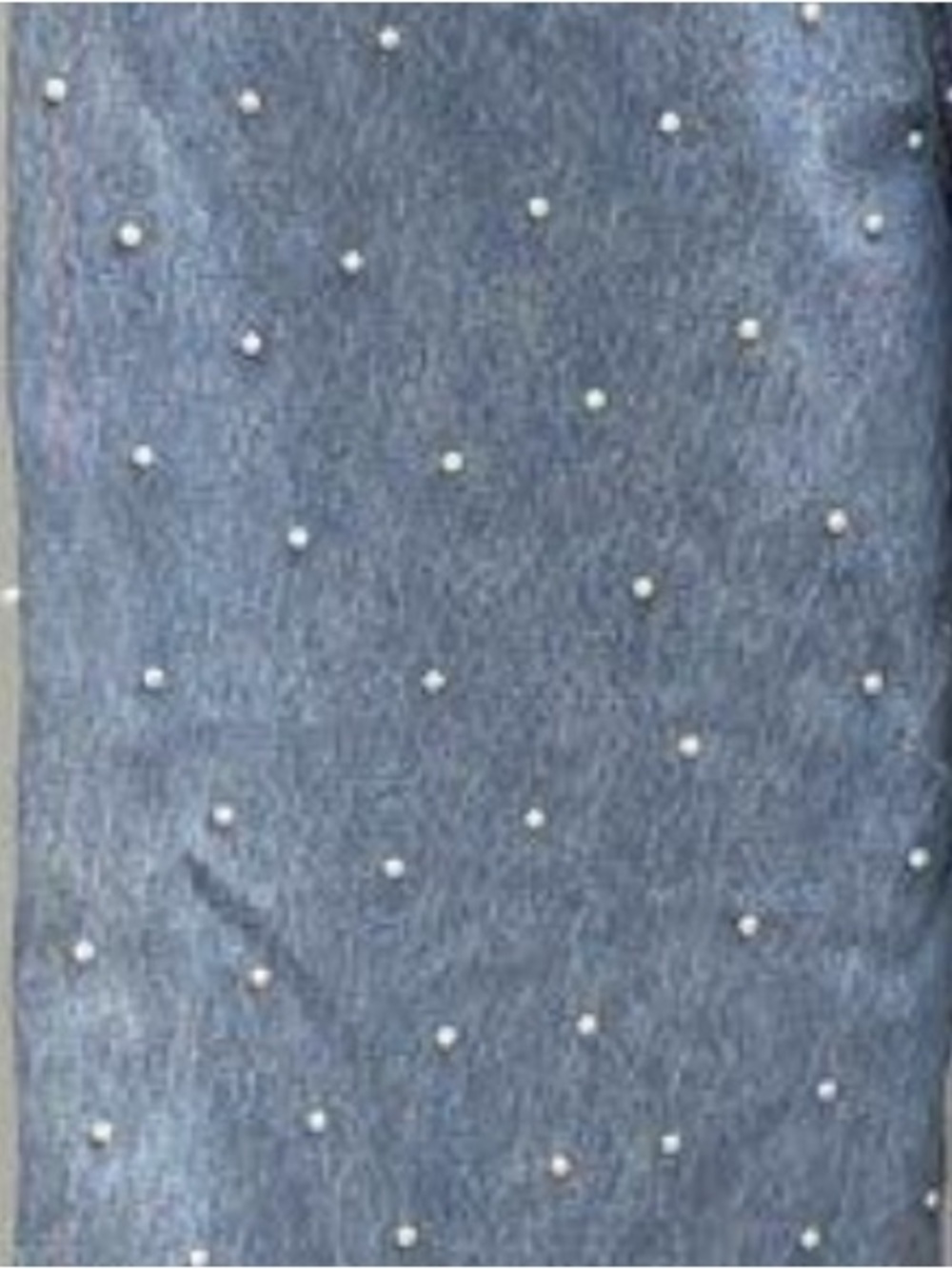 NWT Blank NYC “The Franklin” Beaded Pearl Rib Cage Wide Leg Denim Jeans Size 30 - Picture 7 of 7